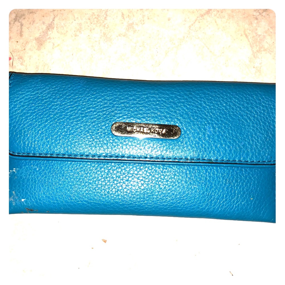 Authentic Teal MK wallet